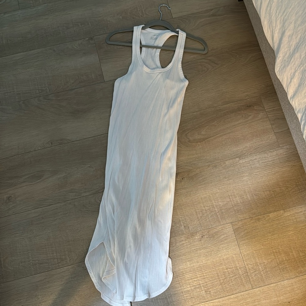 White long cover up dress